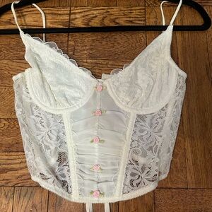 out from under cream/white corset